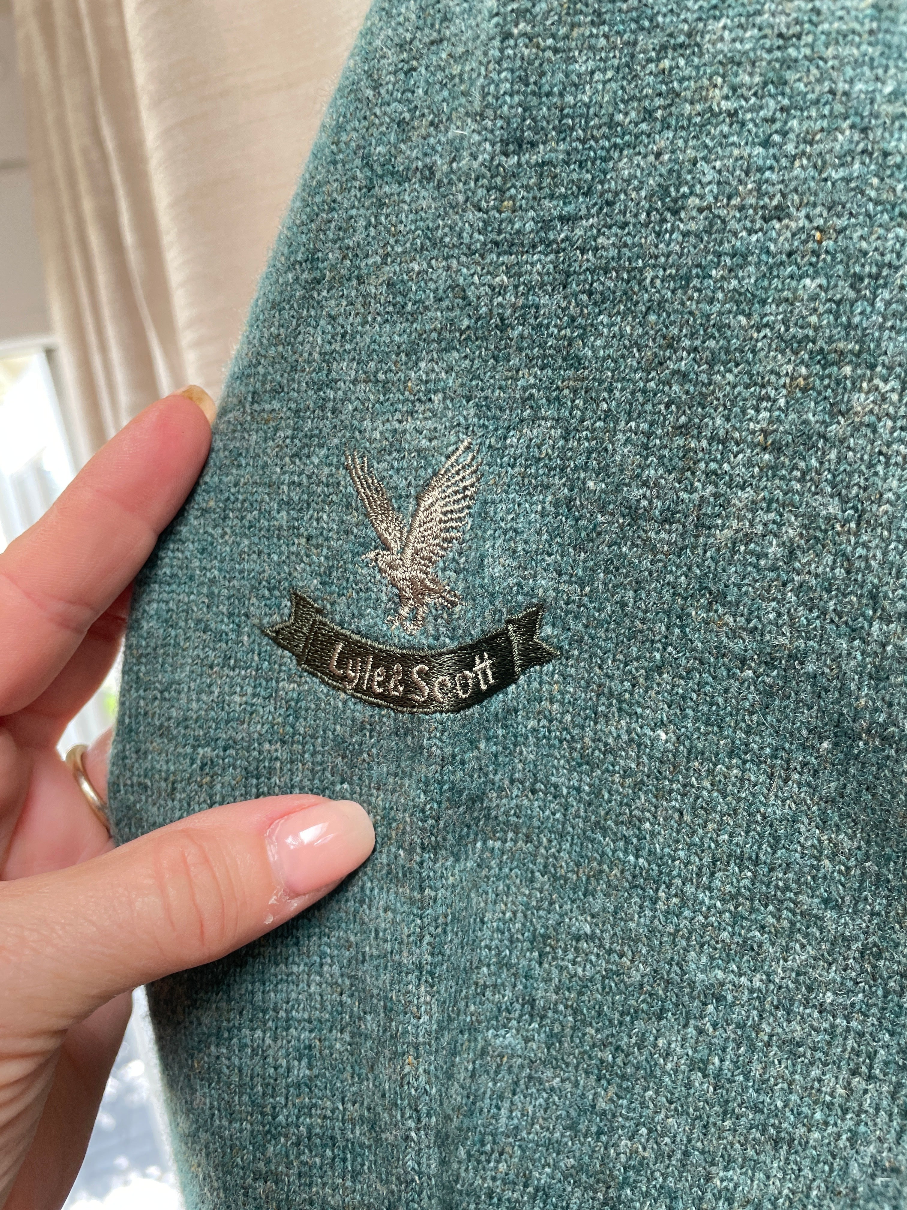 Vintage Lyle & Scott 100% Pure Lambswool Sweater - Size Small Made in New Zealand