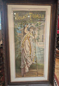 Solace Tobacco victorian original Lithograph 1884 framed advertisement