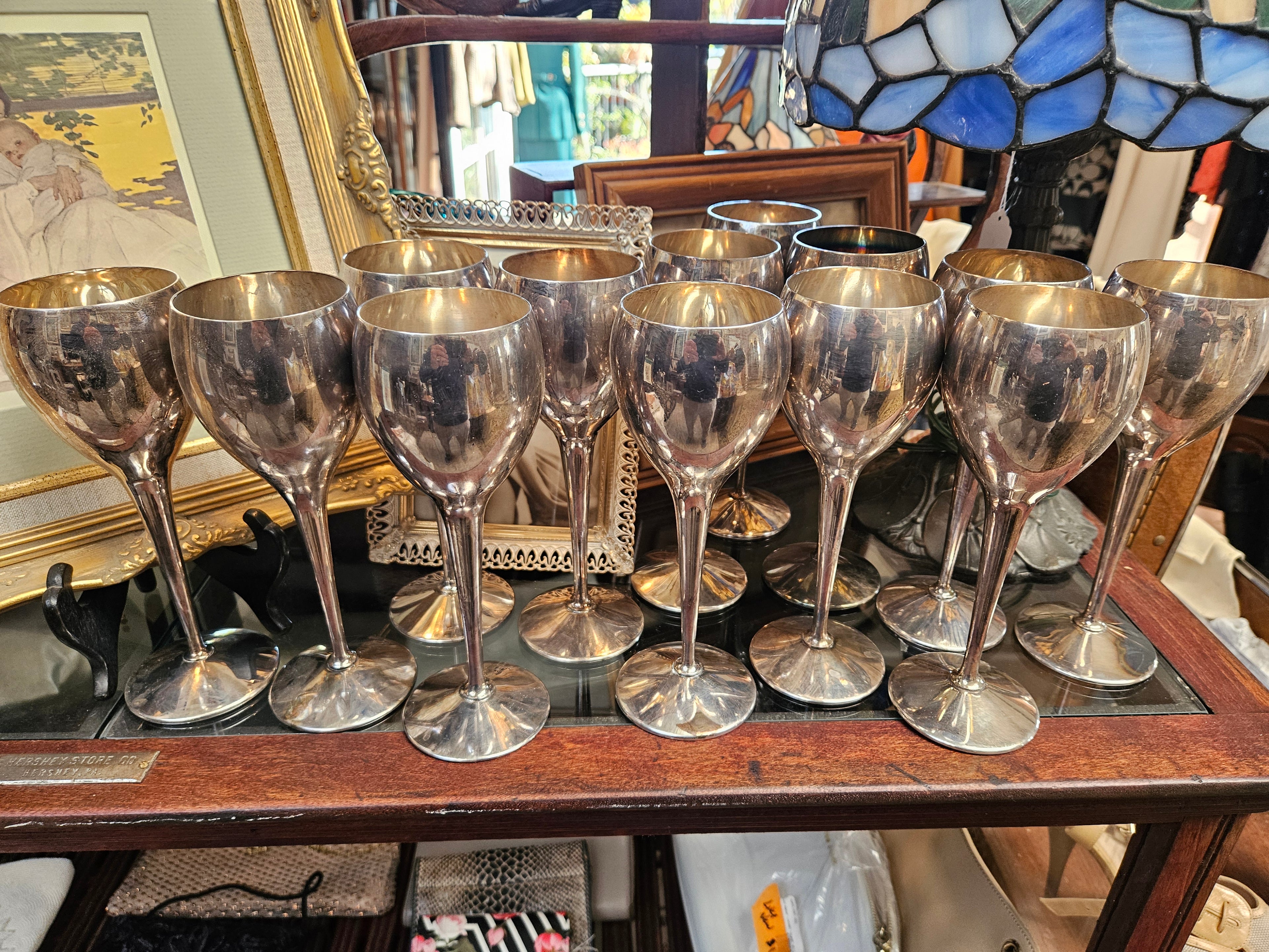 Vintage Kirk Steif Silverplated Goblet - Made in Spain - 8 Inch