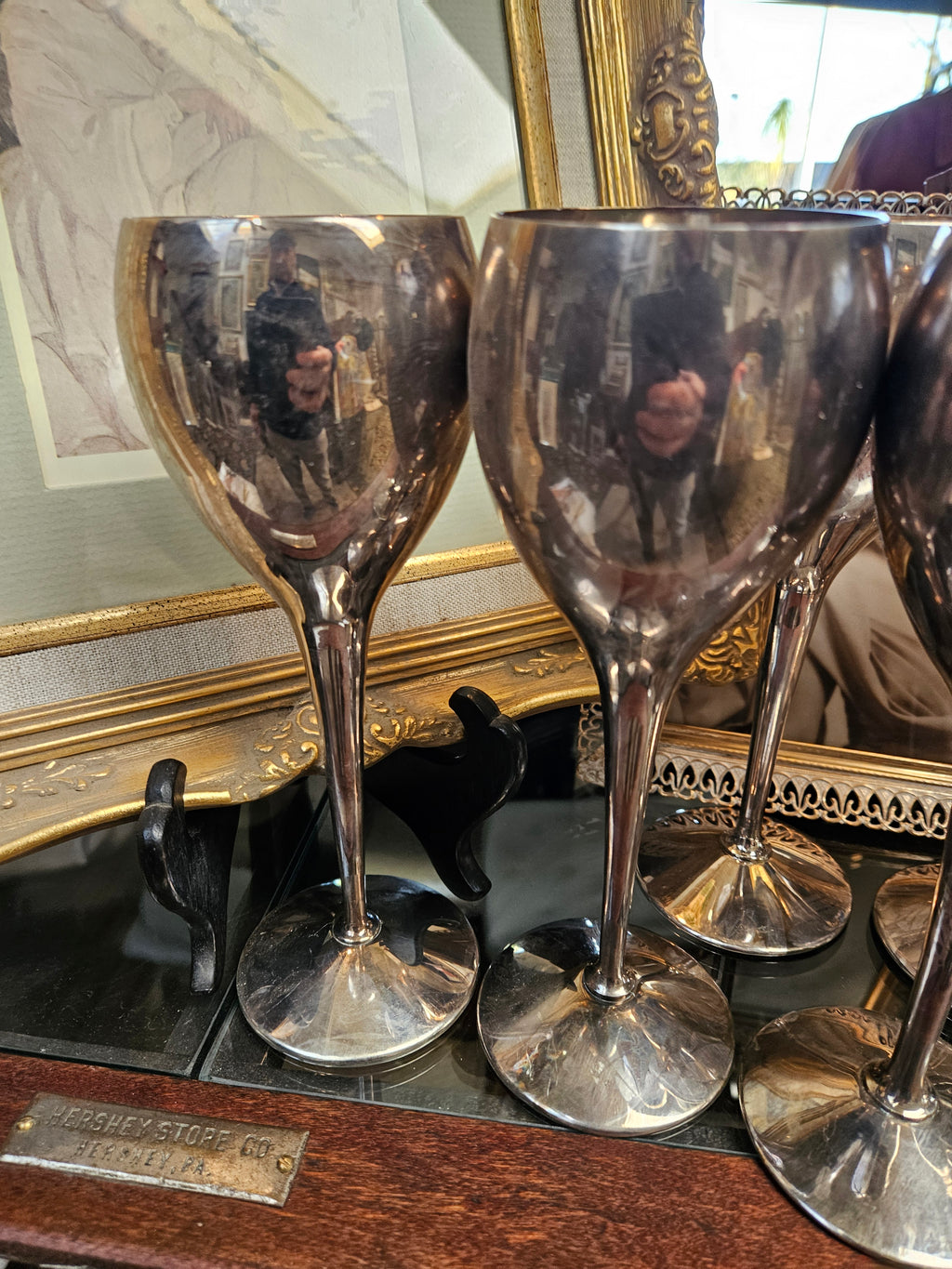 Vintage Kirk Steif Silverplated Goblet - Made in Spain - 8 Inch