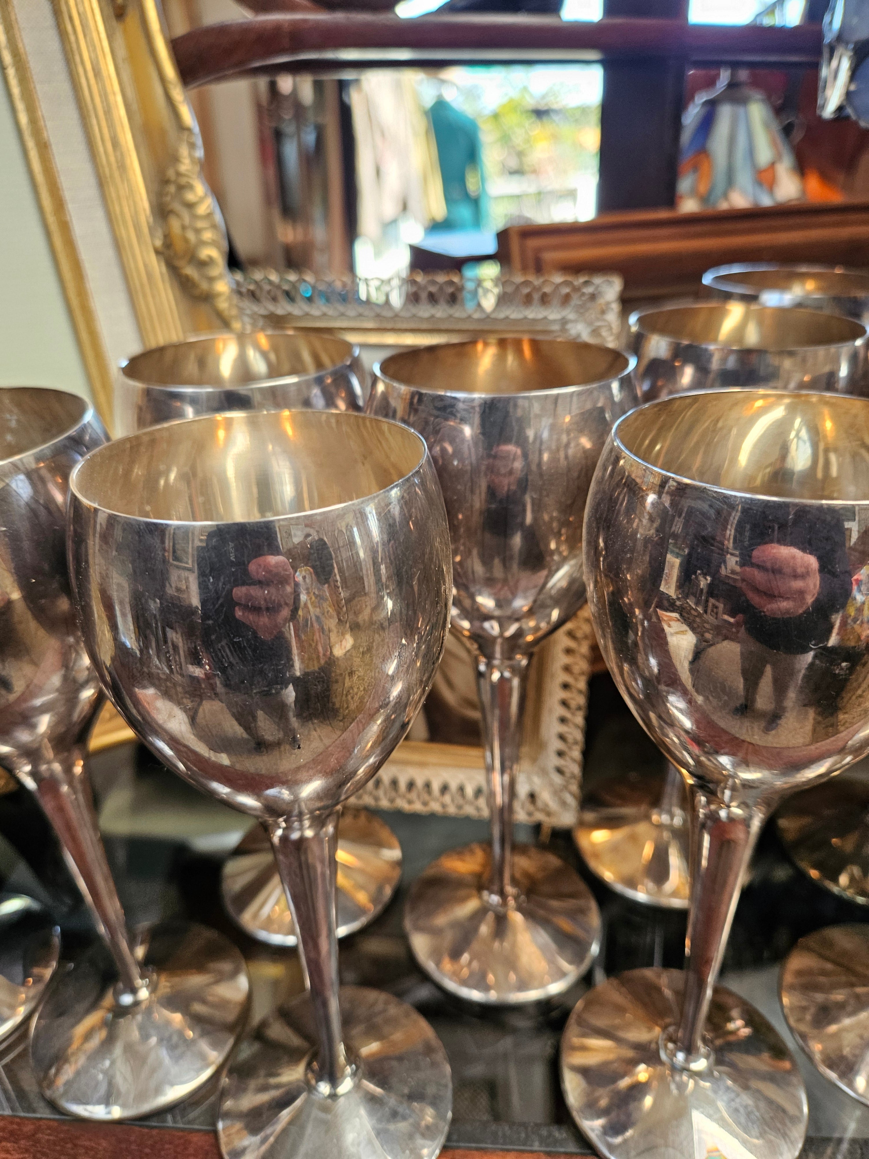 Vintage Kirk Steif Silverplated Goblet - Made in Spain - 8 Inch