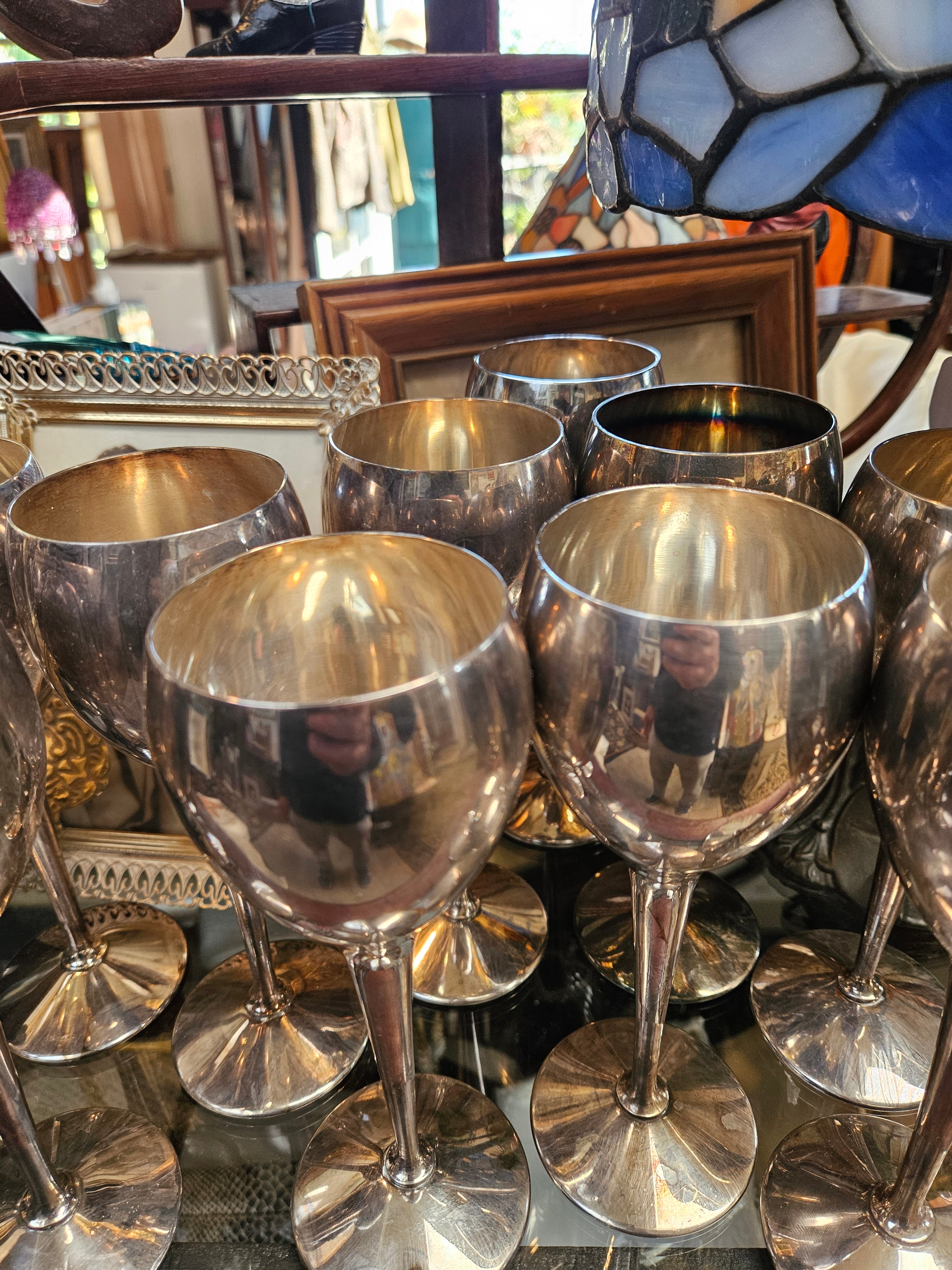 Vintage Kirk Steif Silverplated Goblet - Made in Spain - 8 Inch