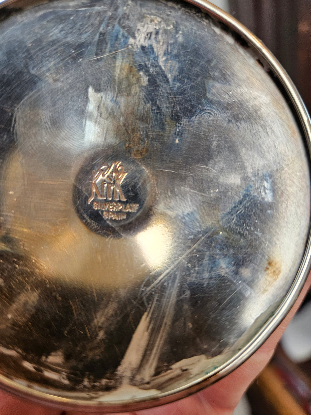 Vintage Kirk Steif Silverplated Goblet - Made in Spain - 8 Inch