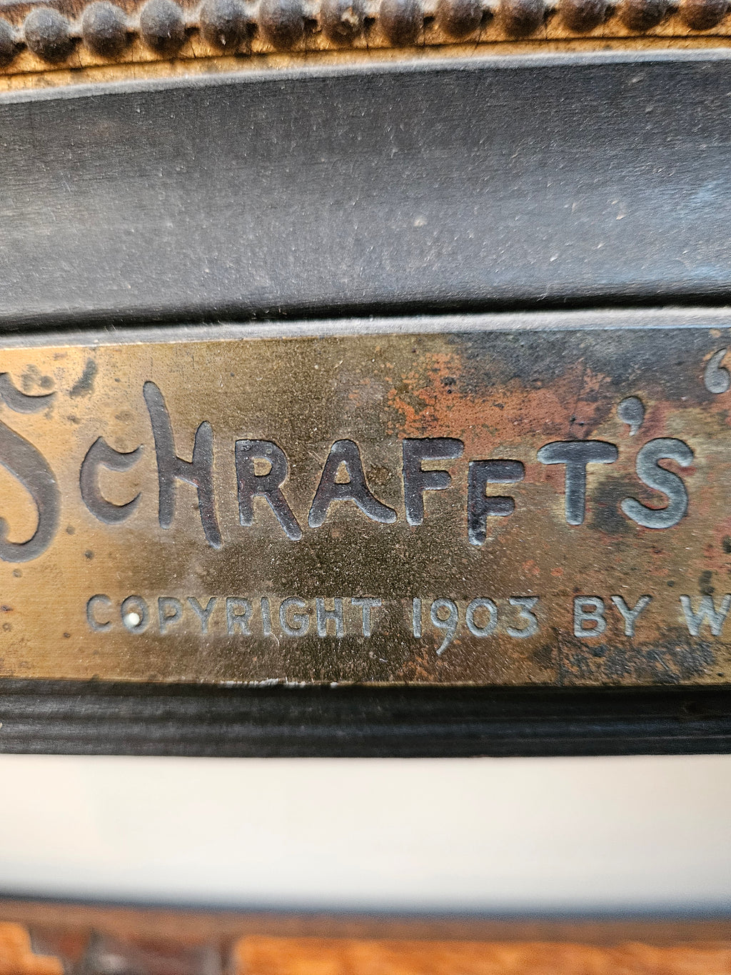 Vintage Schrafft's Chocolate Girl Advertising Print - Circa 1900 Original Canvas Framed