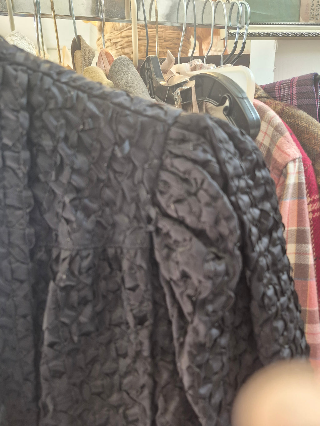 Vintage Carol Bird Cocktail Jacket Size Small - Tufted Design