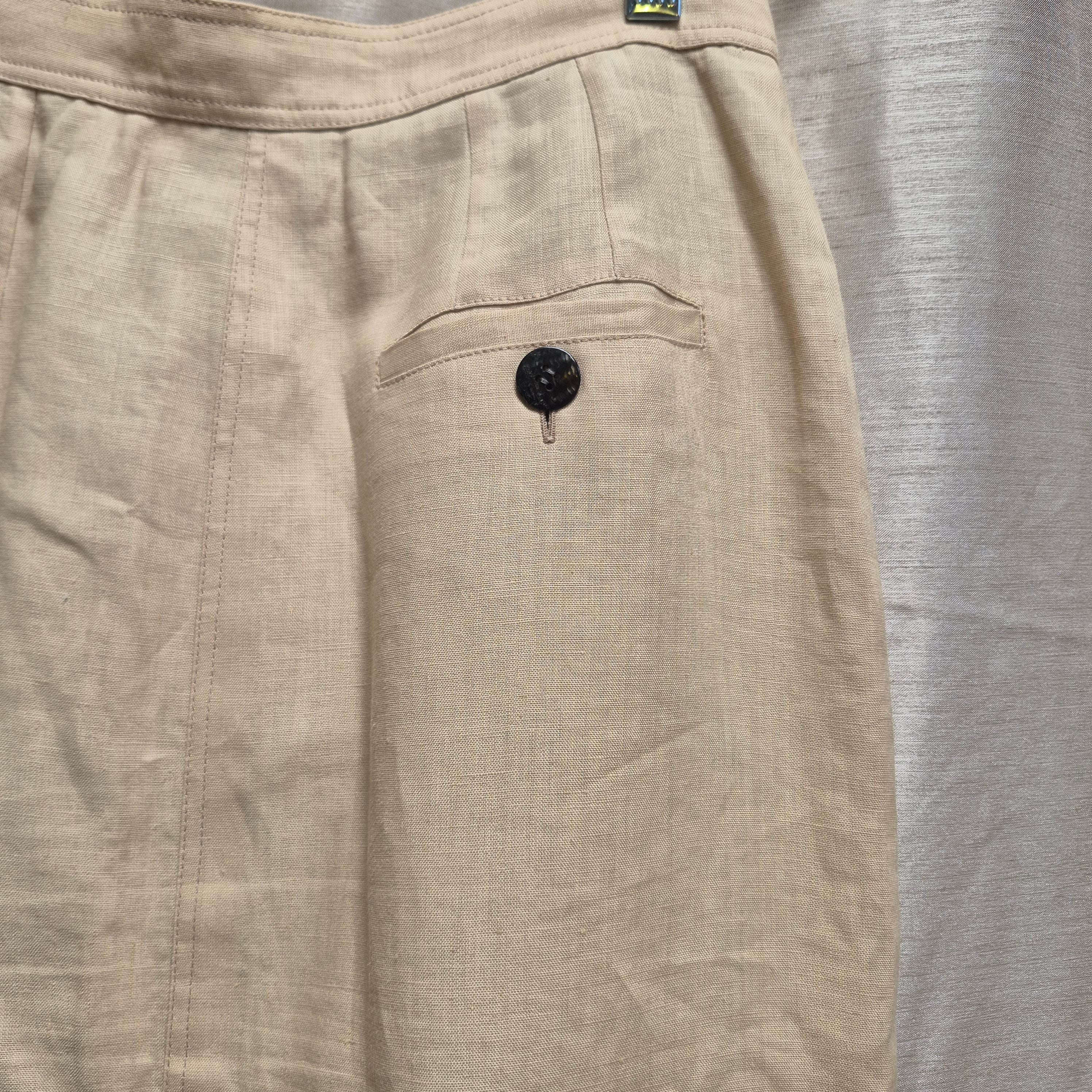 Gucci Vintage 100% Linen Skirt