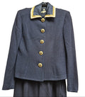 St. John Vintage 90s Navy Knit Two-Piece Suit Marie Gray Design