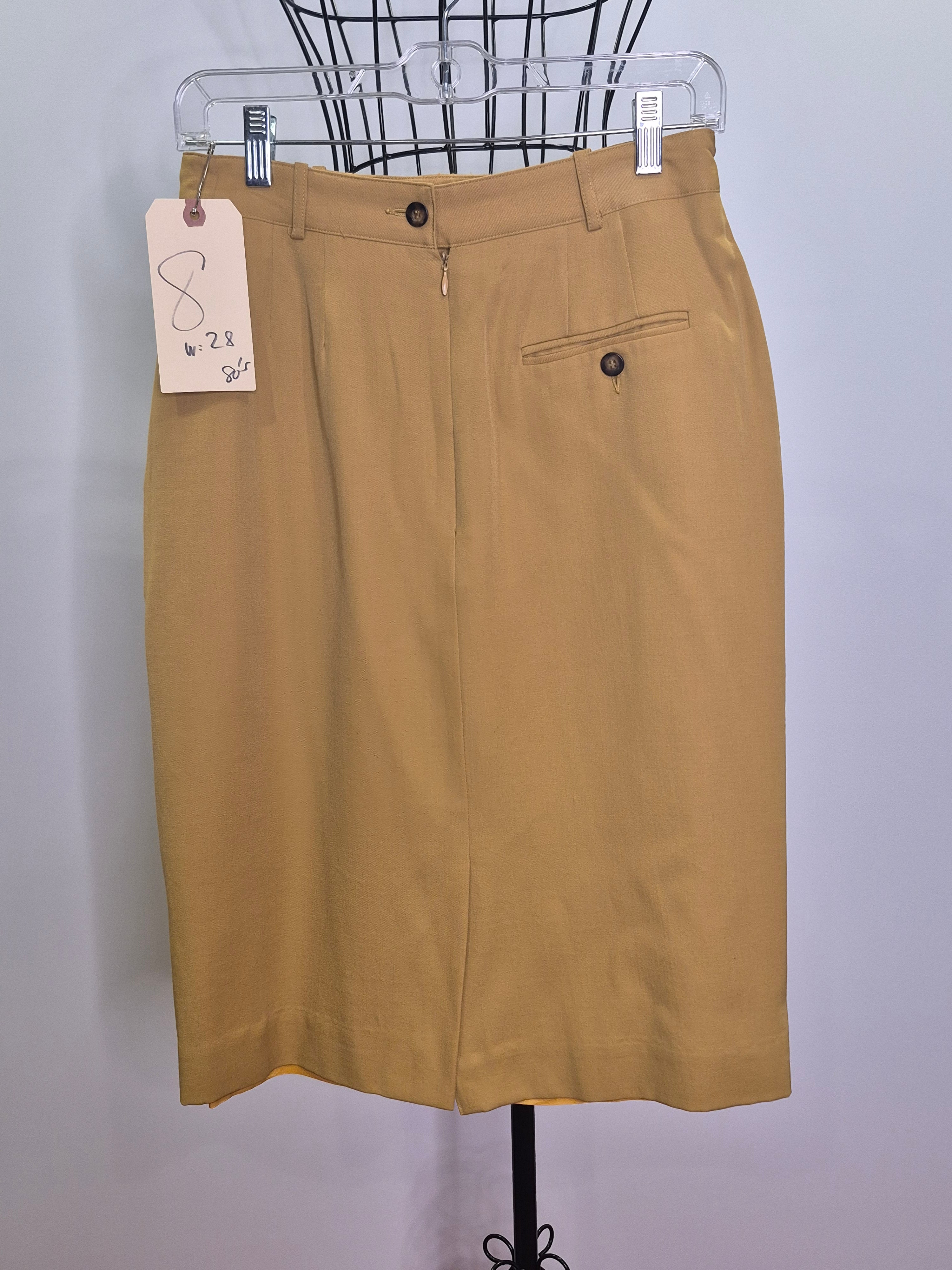 Liz Claiborne 1980s Knee-Length Mini Skirt with Pockets