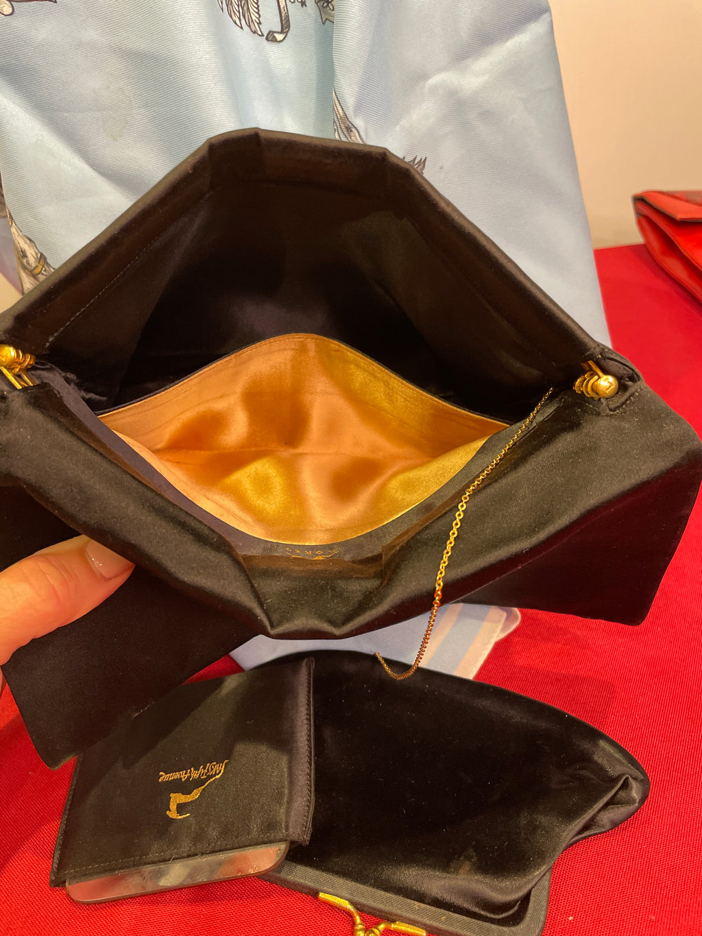 Koret Vintage Black Satin Clutch – Saks Fifth Avenue