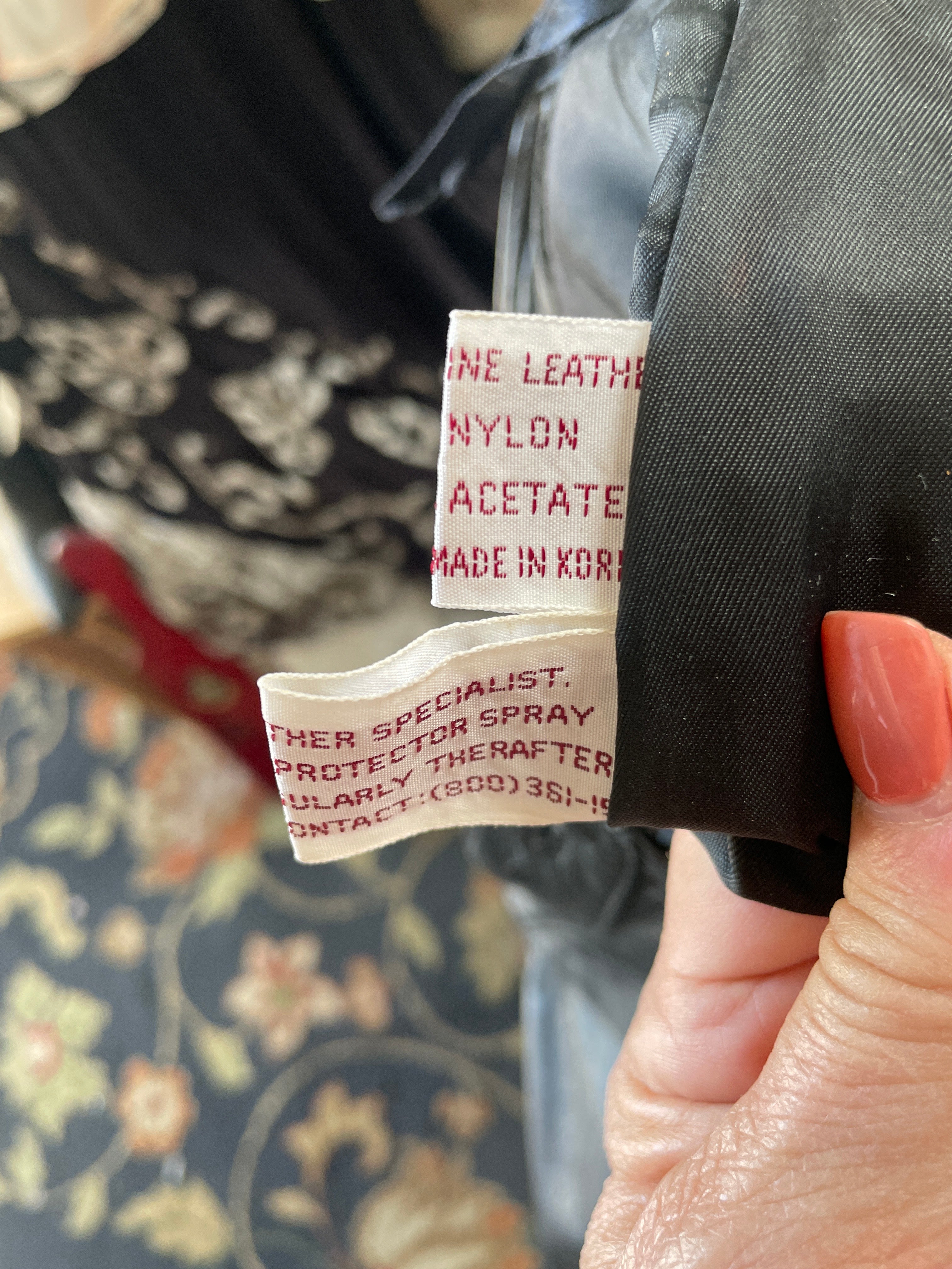 Vintage Genuine Leather Pencil Skirt - Size 8 Black mid calf