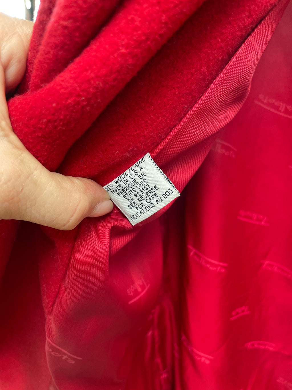 Vintage Talbots Red Toggle Coat - Size 6