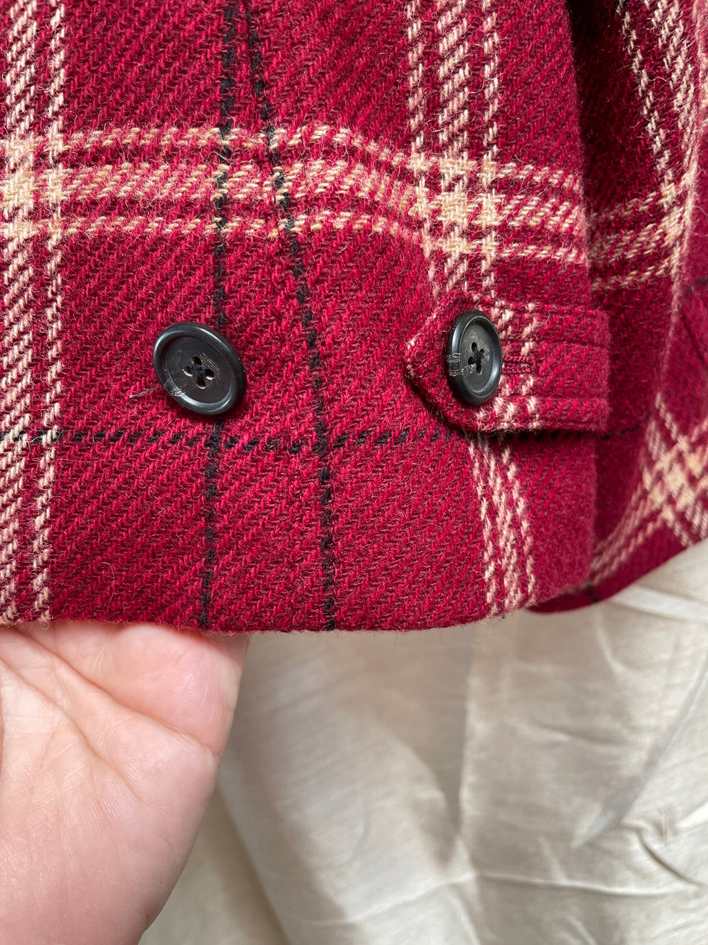 Ralph Lauren Cropped Blazer - Red Size 12