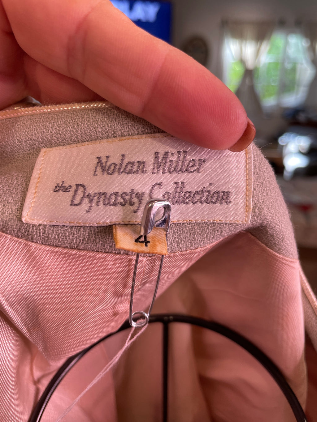 1980s Nora Miller Dynasty Collection Two-Piece Rhinestone Suit