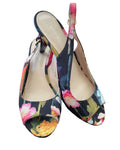 Nine West peep toe sling Sandal 3 Inch Heel size 7.5