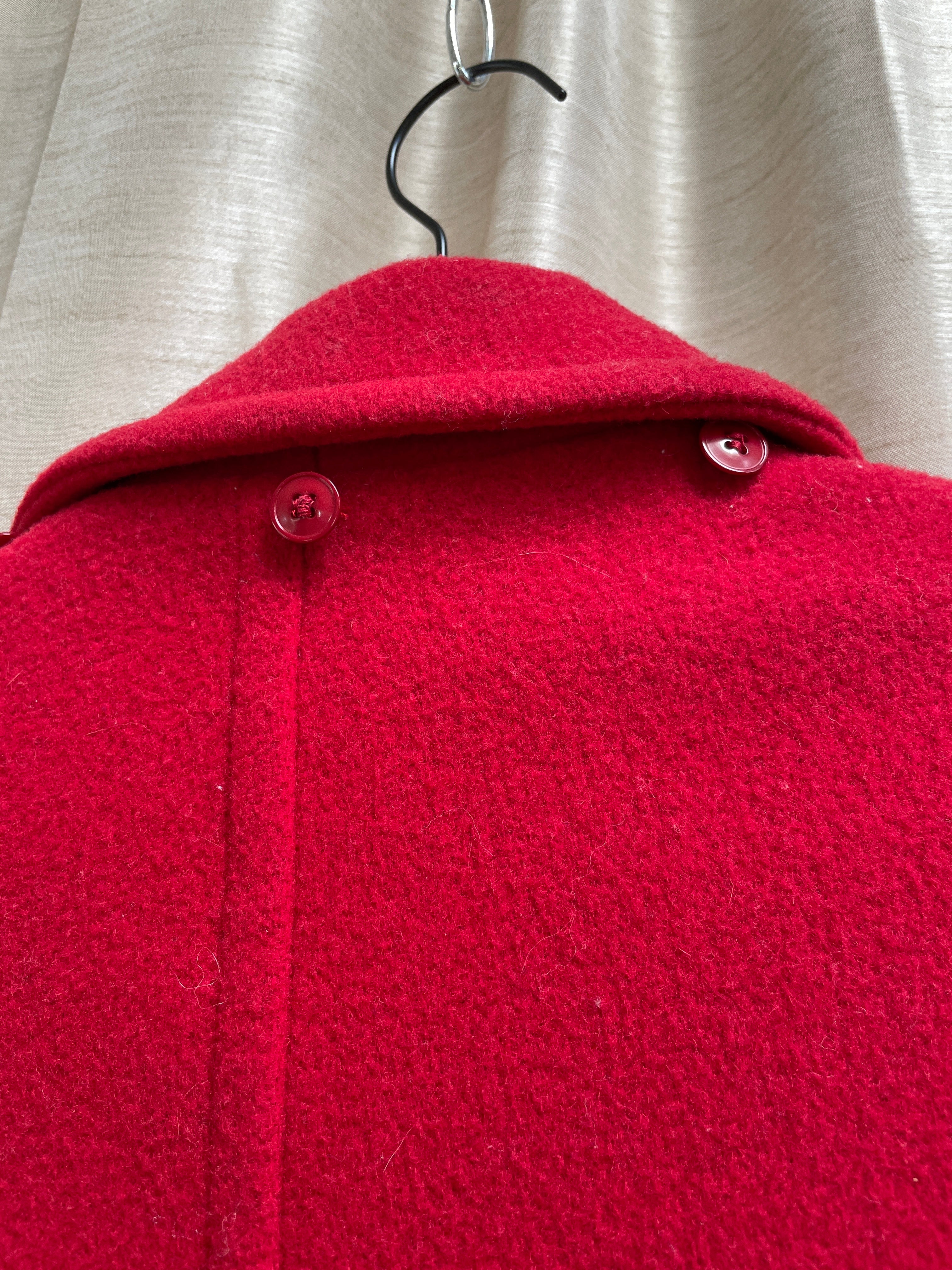 Vintage Talbots Red Toggle Coat - Size 6