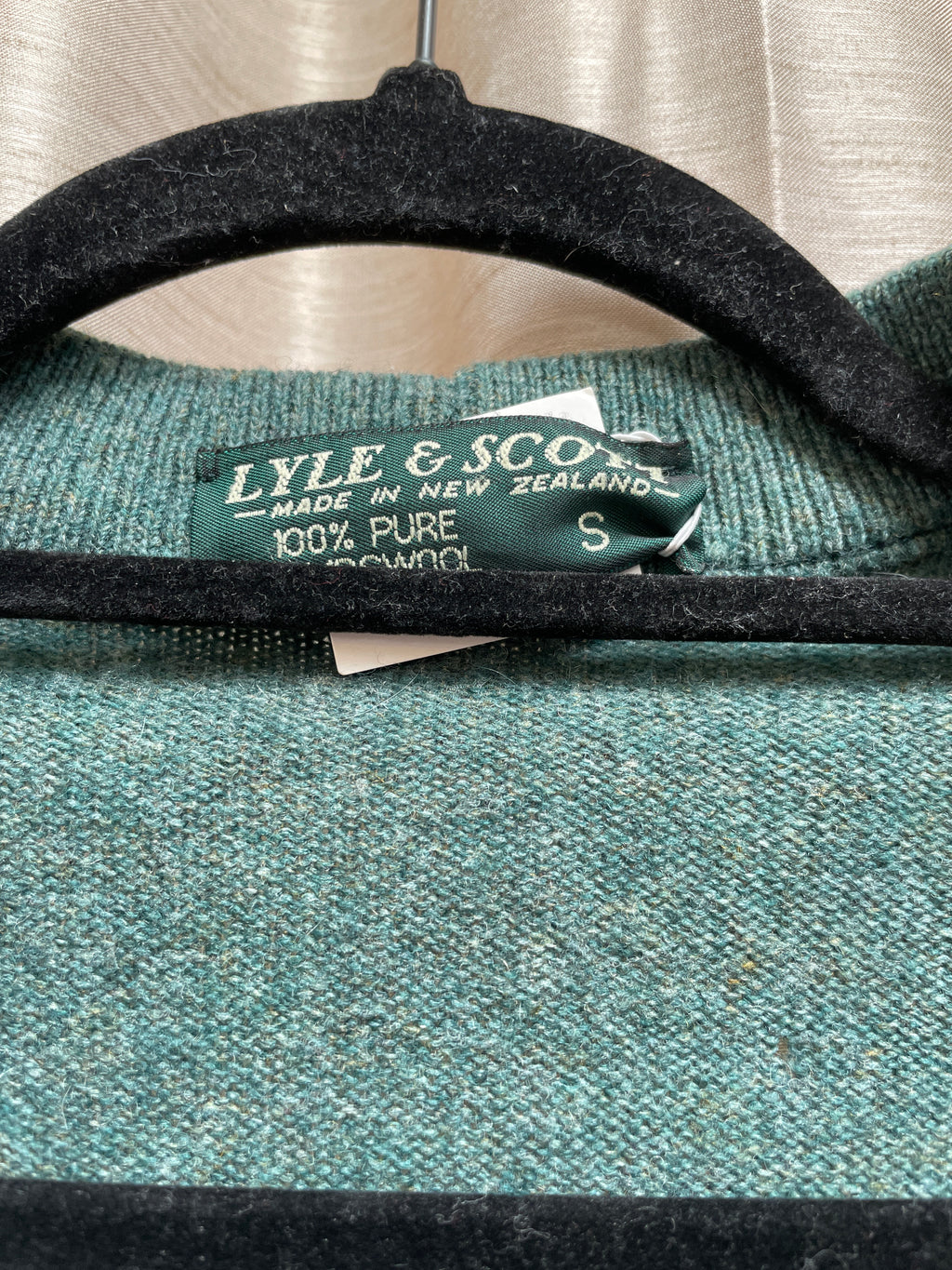 Vintage Lyle & Scott 100% Pure Lambswool Sweater - Size Small Made in New Zealand