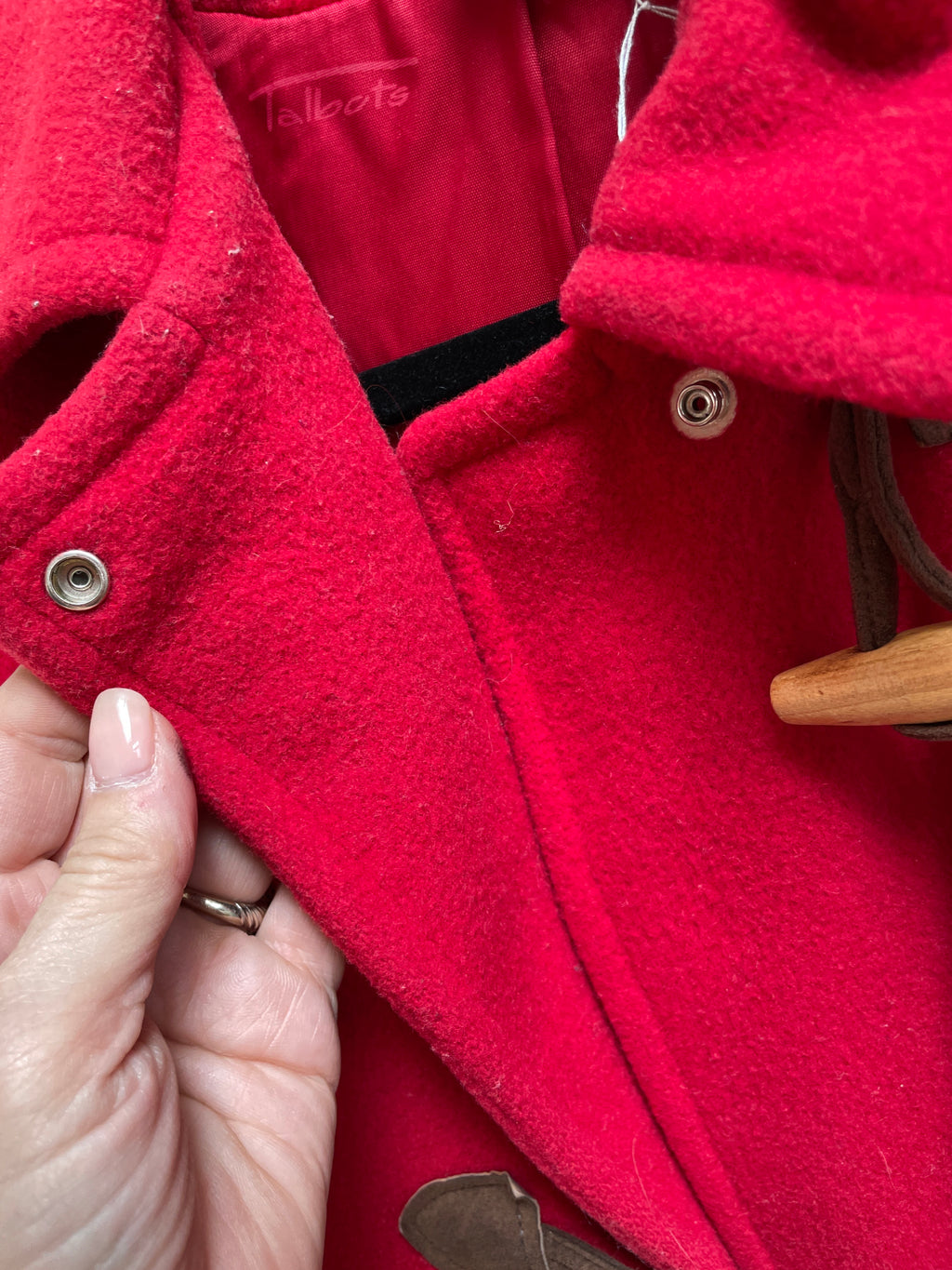 Vintage Talbots Red Toggle Coat - Size 6