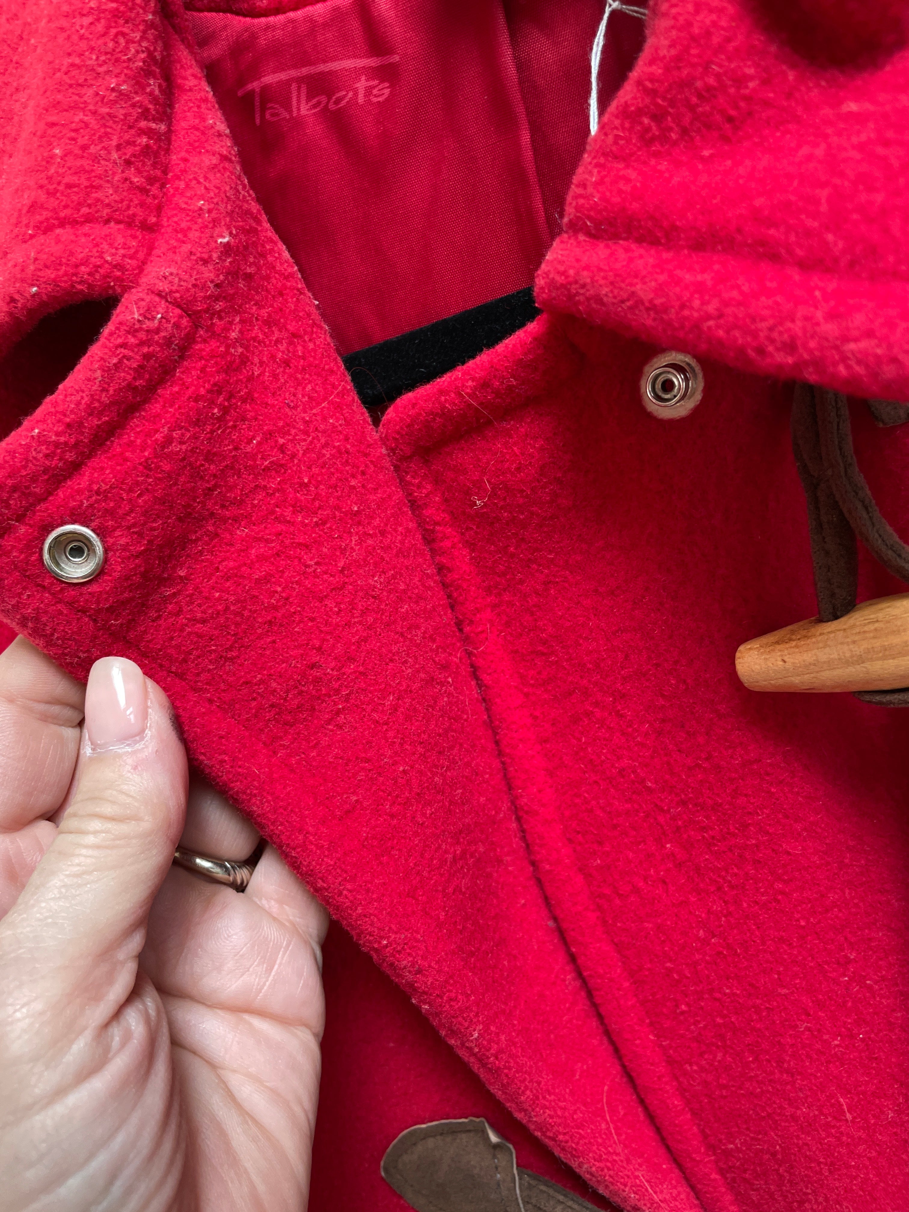 Vintage Talbots Red Toggle Coat - Size 6
