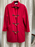 Vintage Talbots Red Toggle Coat - Size 6