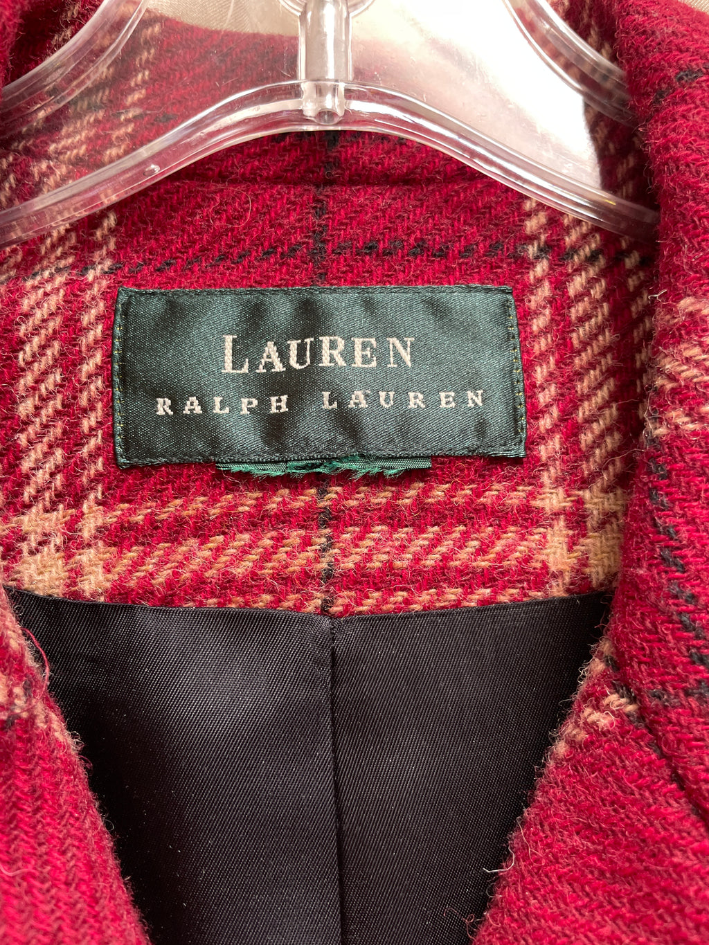 Ralph Lauren Cropped Blazer - Red Size 12