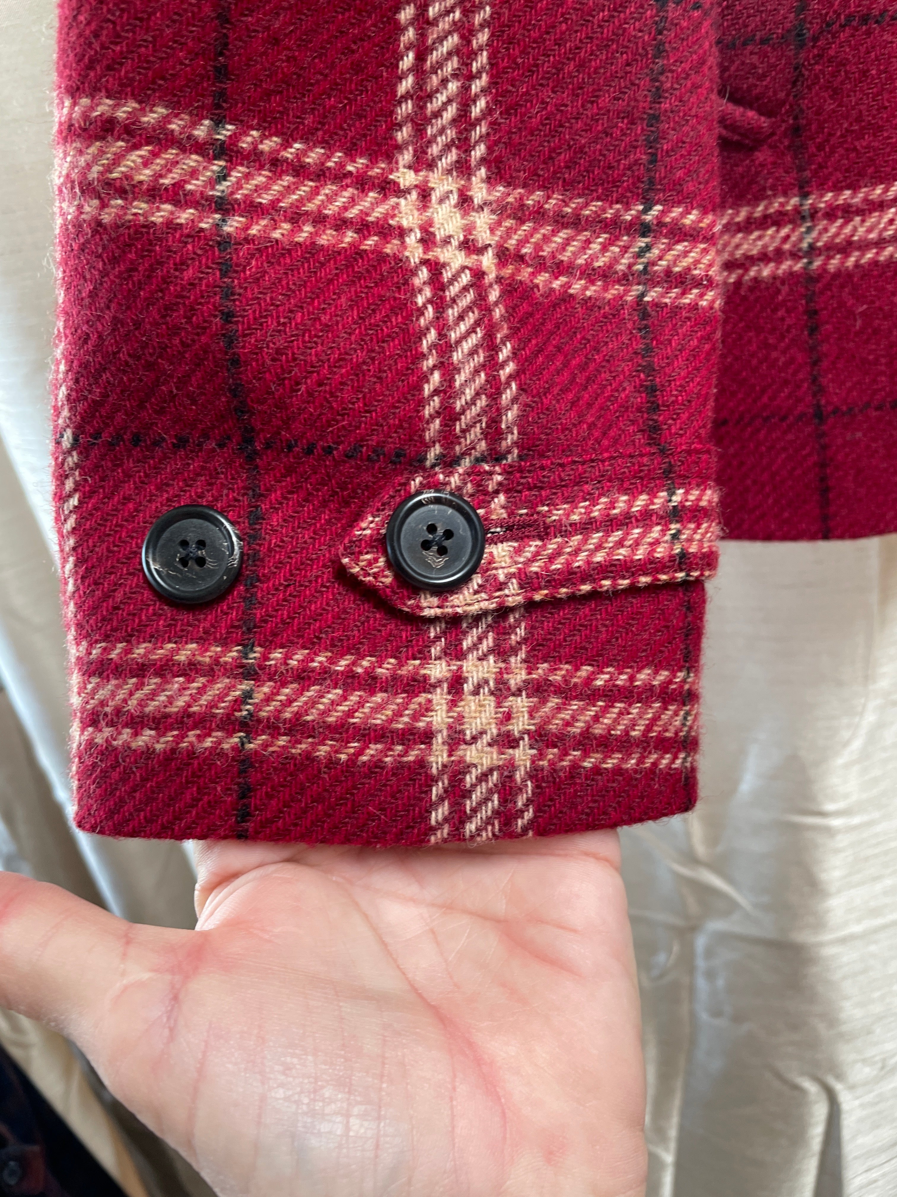 Ralph Lauren Cropped Blazer - Red Size 12