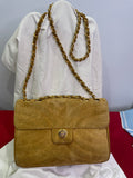 MOSKOWITZ Crossbody Suede Handbag with Chain