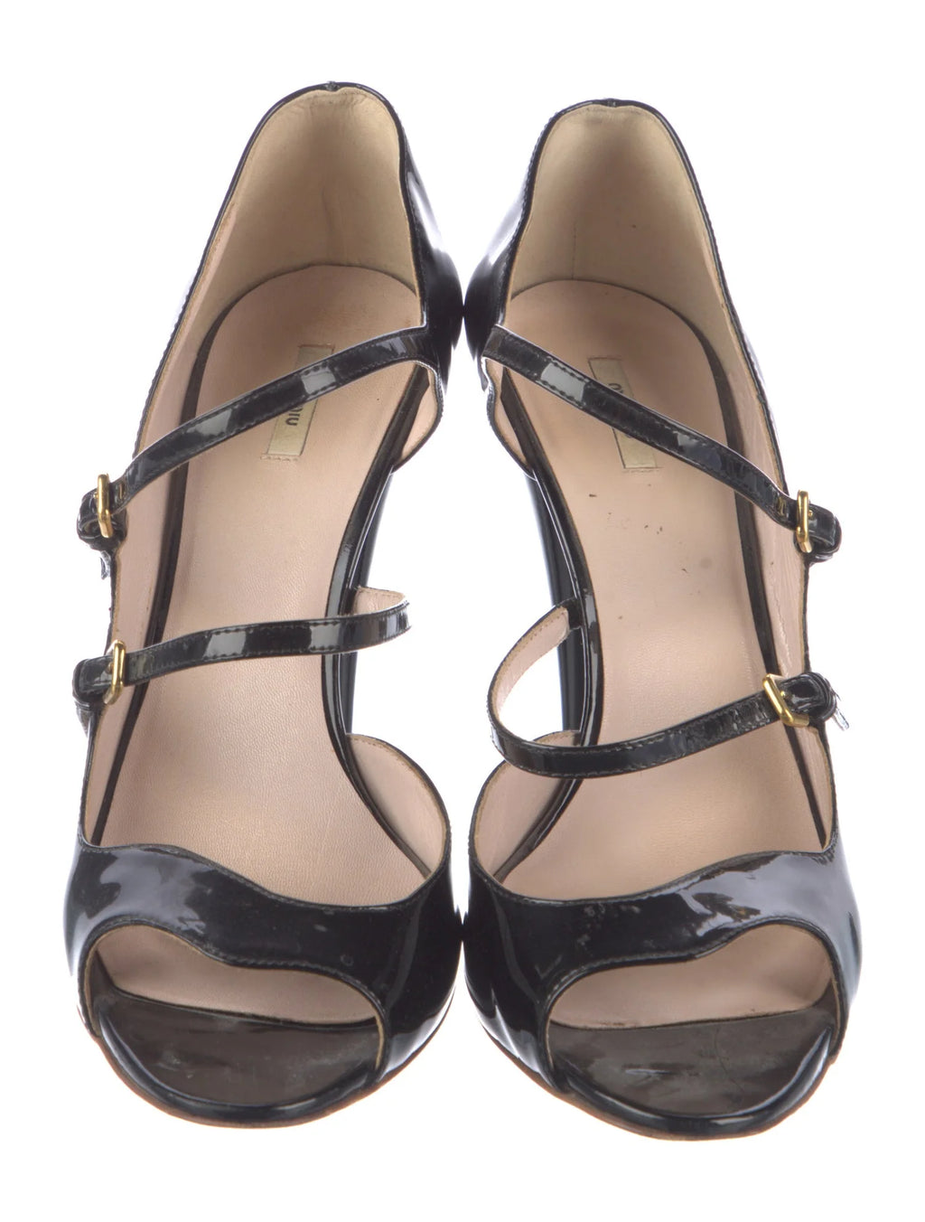 Miu Miu Black Patent Leather Heels