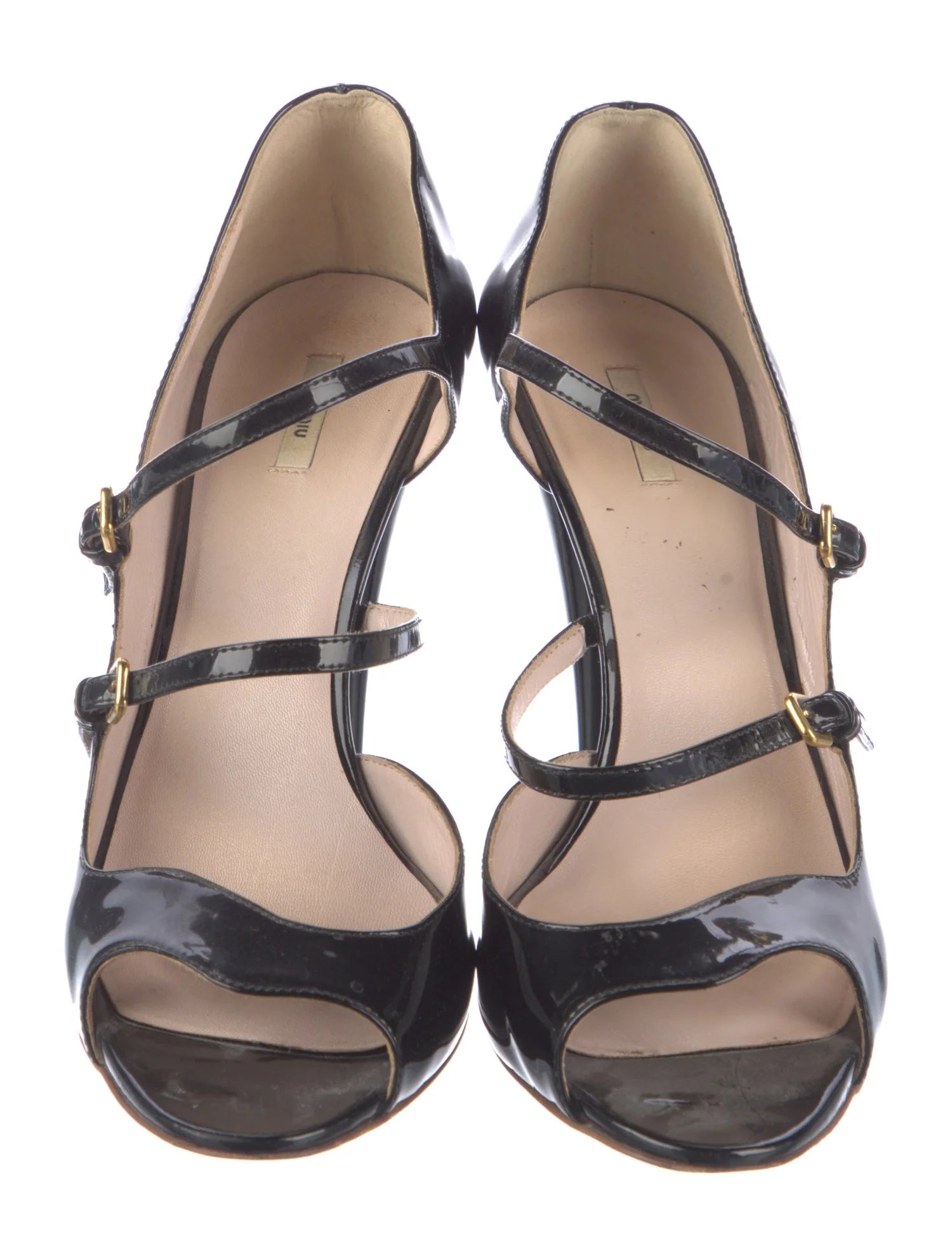 Miu Miu Black Patent Leather Heels