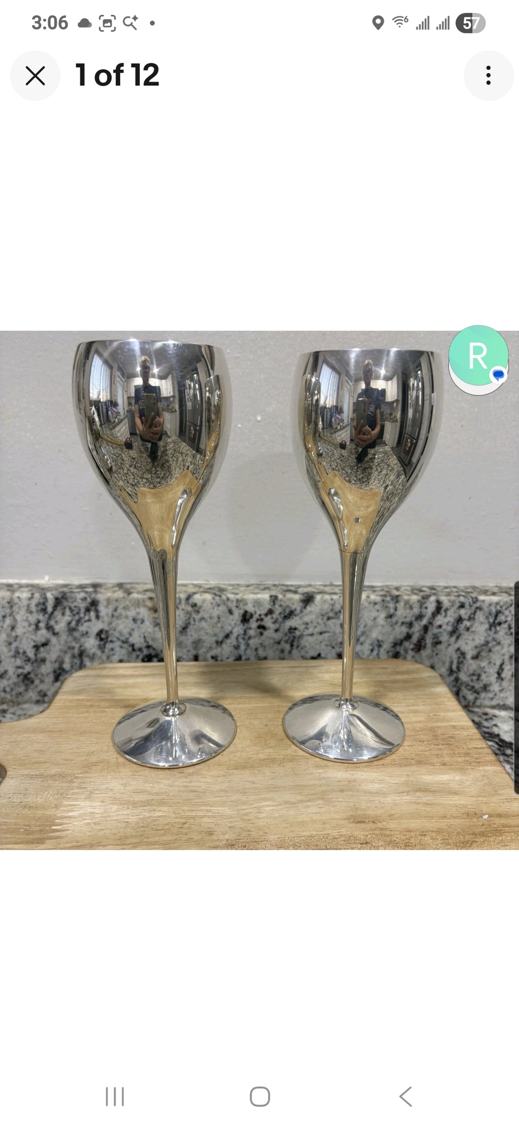 Vintage Kirk Steif Silverplated Goblet - Made in Spain - 8 Inch