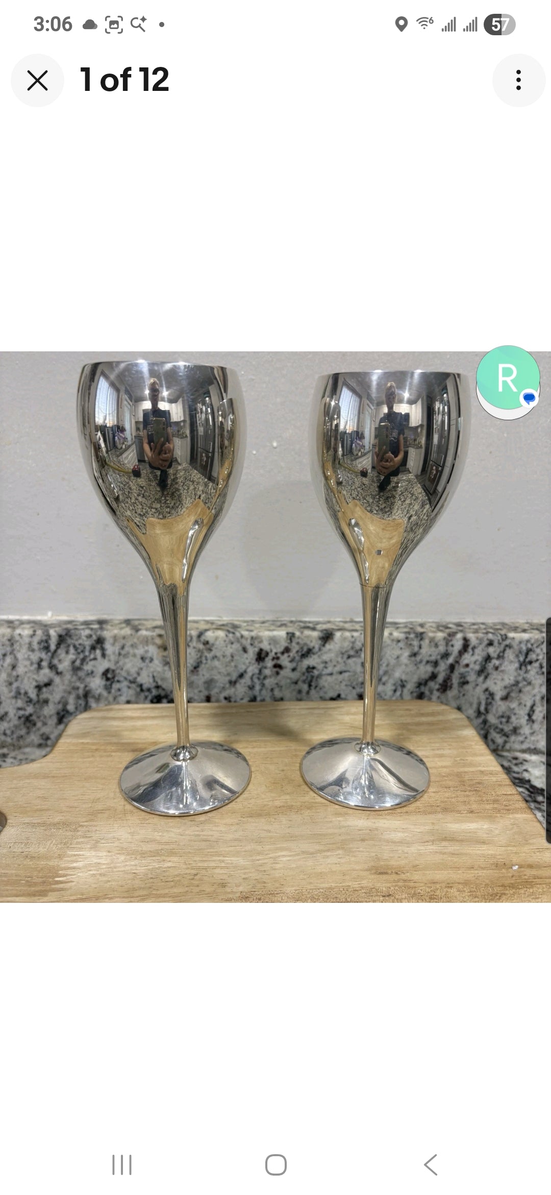 Vintage Kirk Steif Silverplated Goblet - Made in Spain - 8 Inch