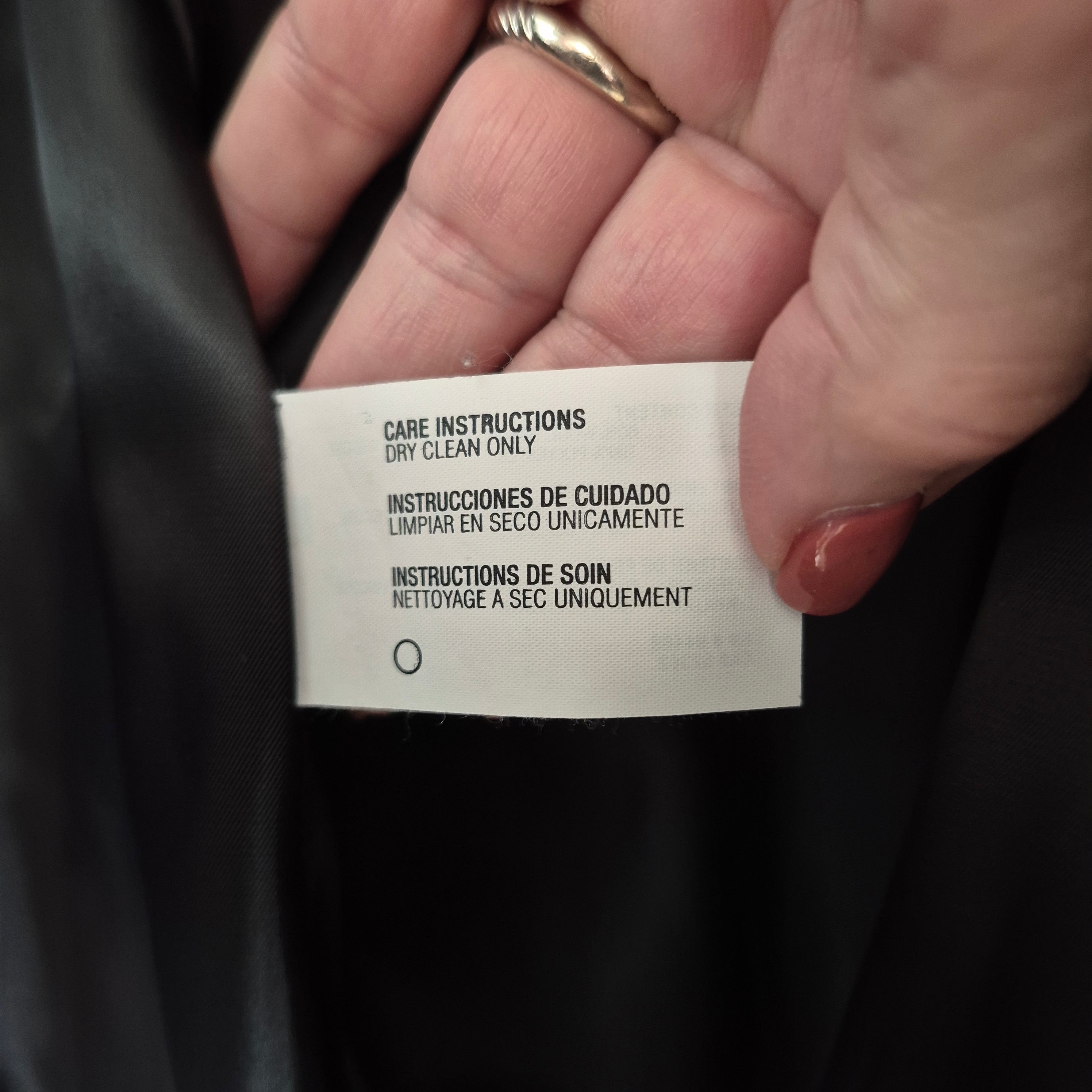 Nautica Pea Coat - Dark Gray - Size Large