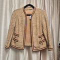 Domani Waist Tapestry Typr Material Jacket with Cross Stitch Bordering