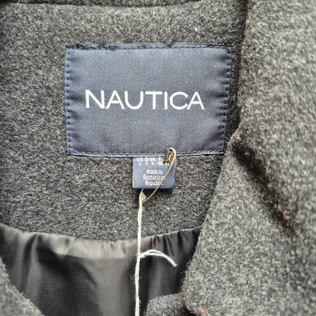 Nautica Pea Coat - Dark Gray - Size Large