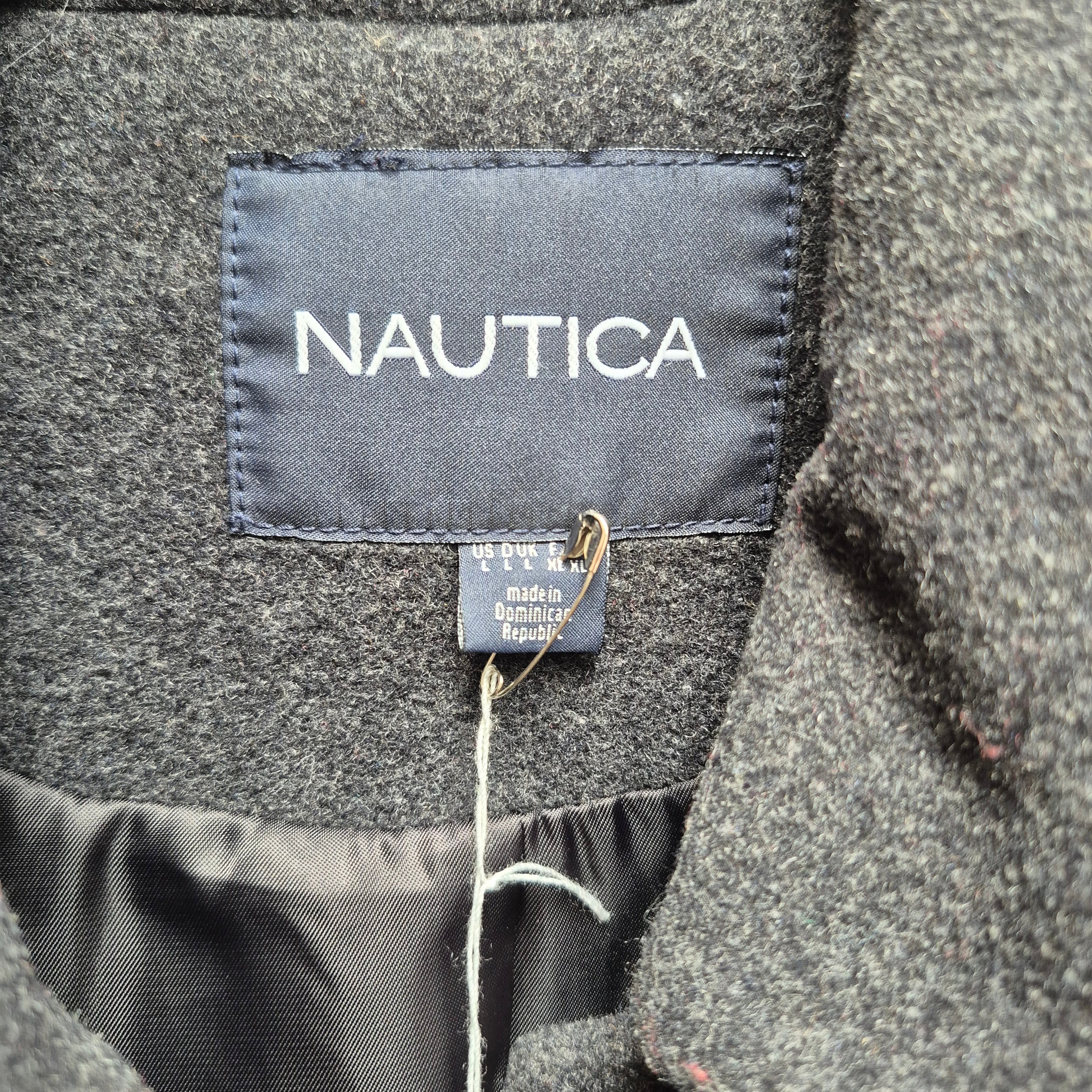 Nautica Pea Coat - Dark Gray - Size Large