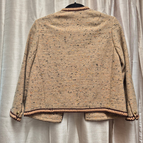 Domani Waist Tapestry Typr Material Jacket with Cross Stitch Bordering