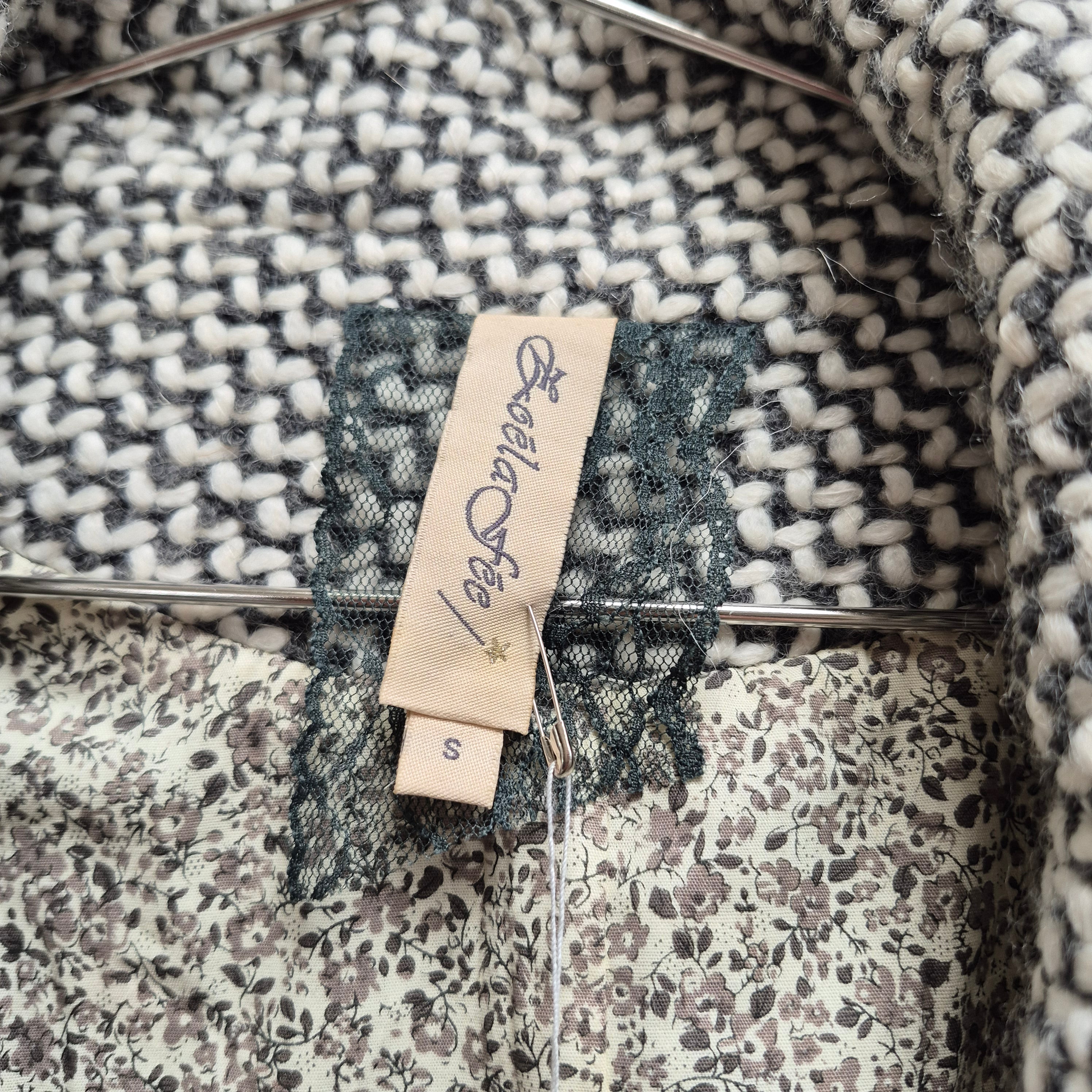 Womens wool tie front jacket from a boutique in France call Zoe la Fee.  VINTAGE