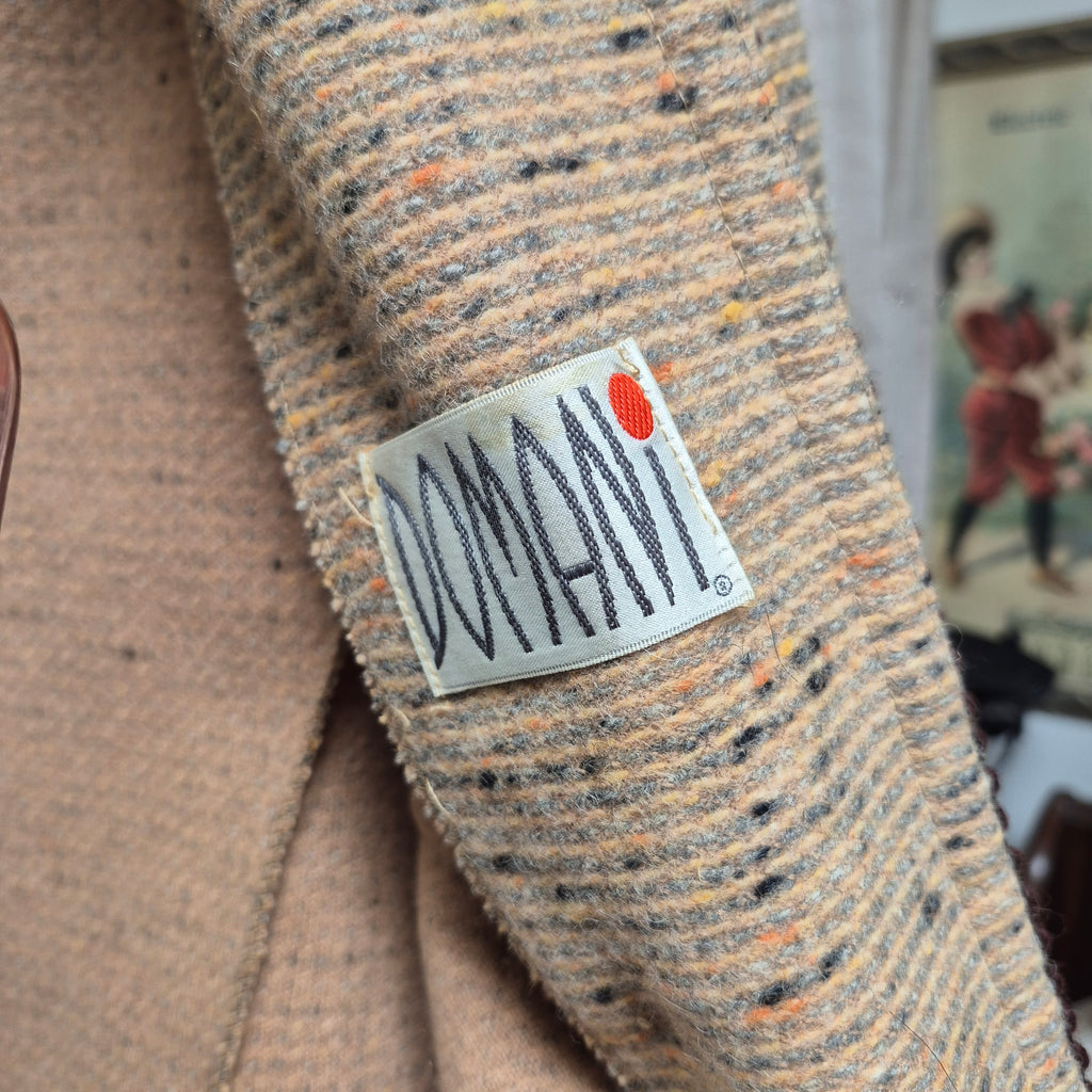 Domani Waist Tapestry Typr Material Jacket with Cross Stitch Bordering