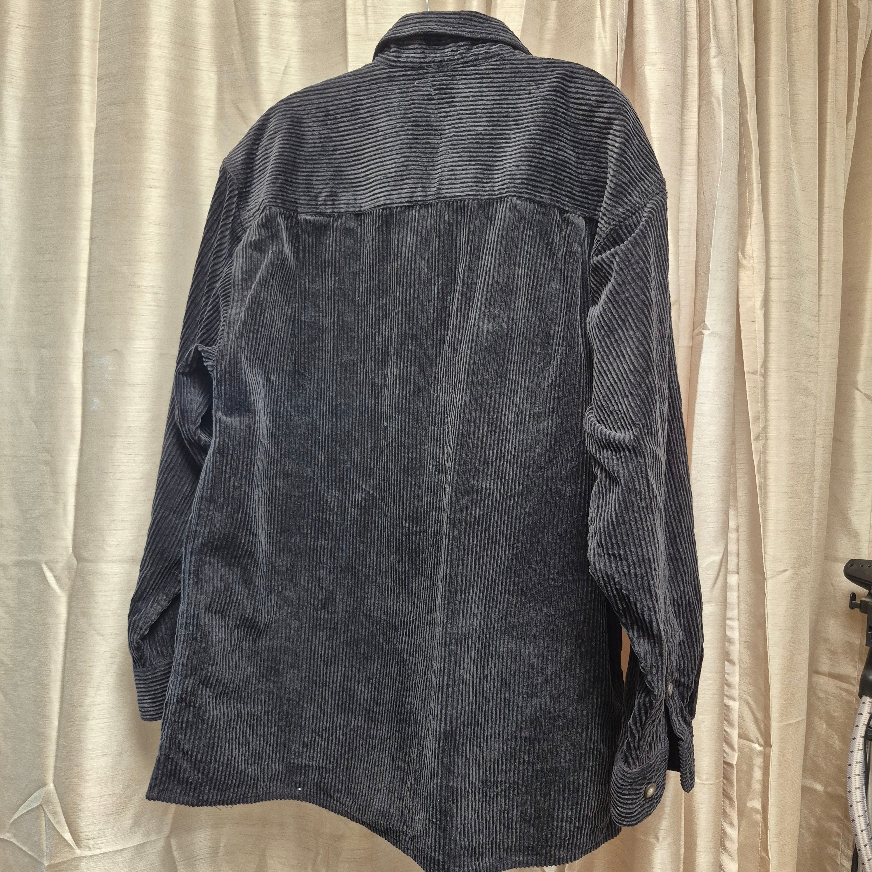 Vintage High Sierra Corduroy Flannel - Black - Men's Big & Tall Medium