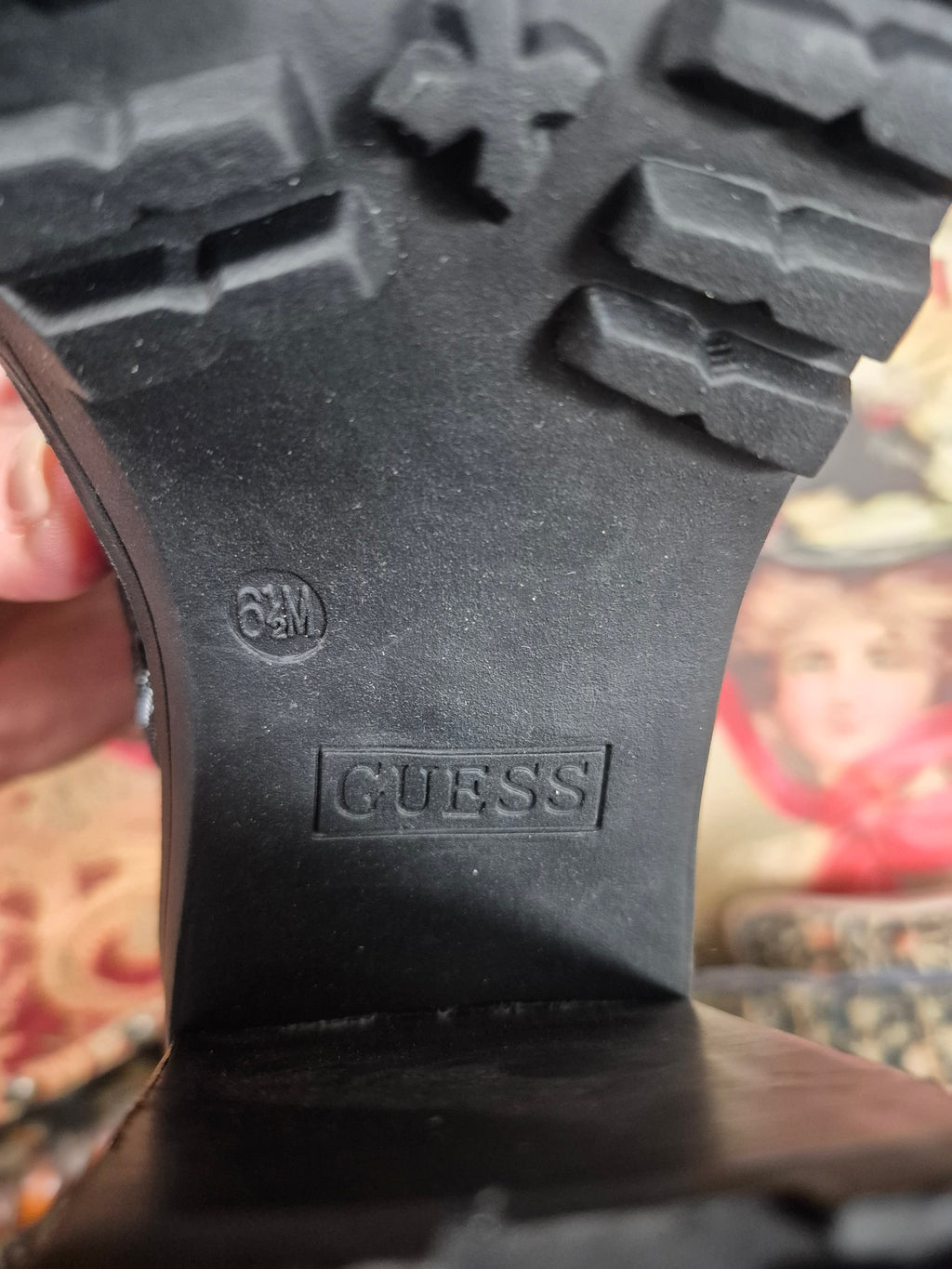 Guess Kaniela Black Combat Boots - Size 6.5 NEW no box