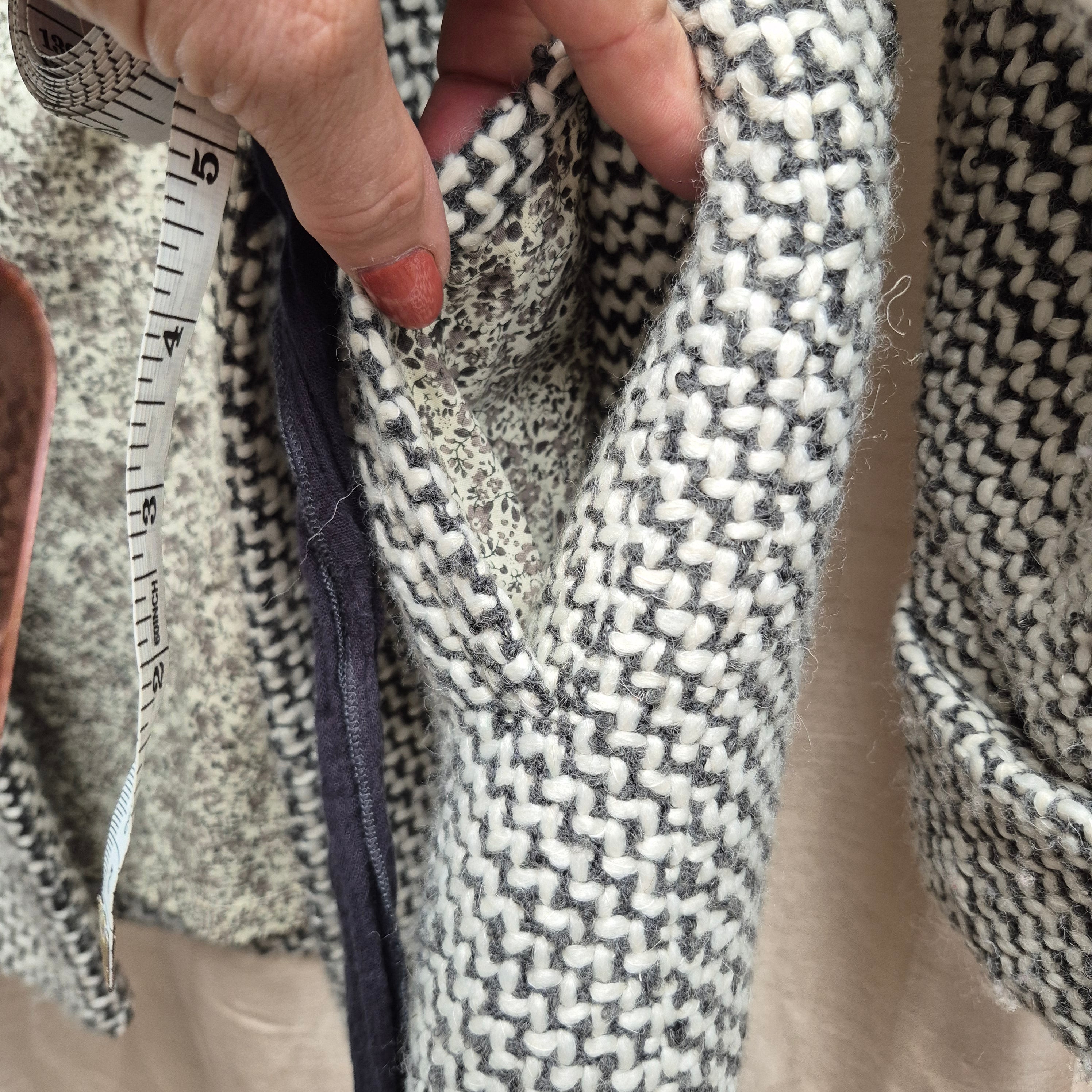 Womens wool tie front jacket from a boutique in France call Zoe la Fee.  VINTAGE