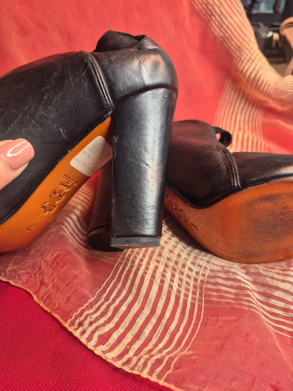 Marcelo Toshi Creazioni Black High Heel Shoe Size 7