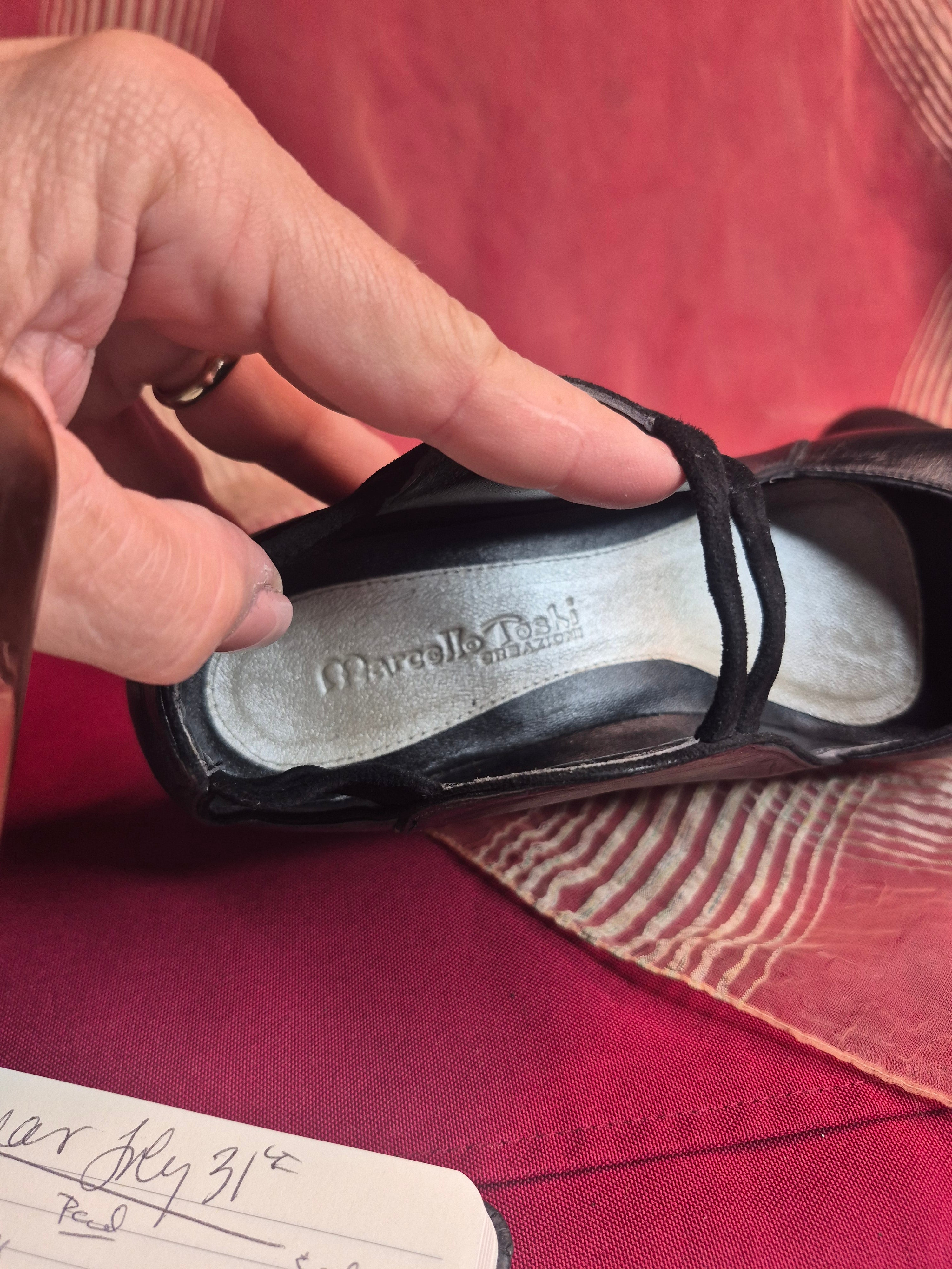 Marcelo Toshi Creazioni Black High Heel Shoe Size 7