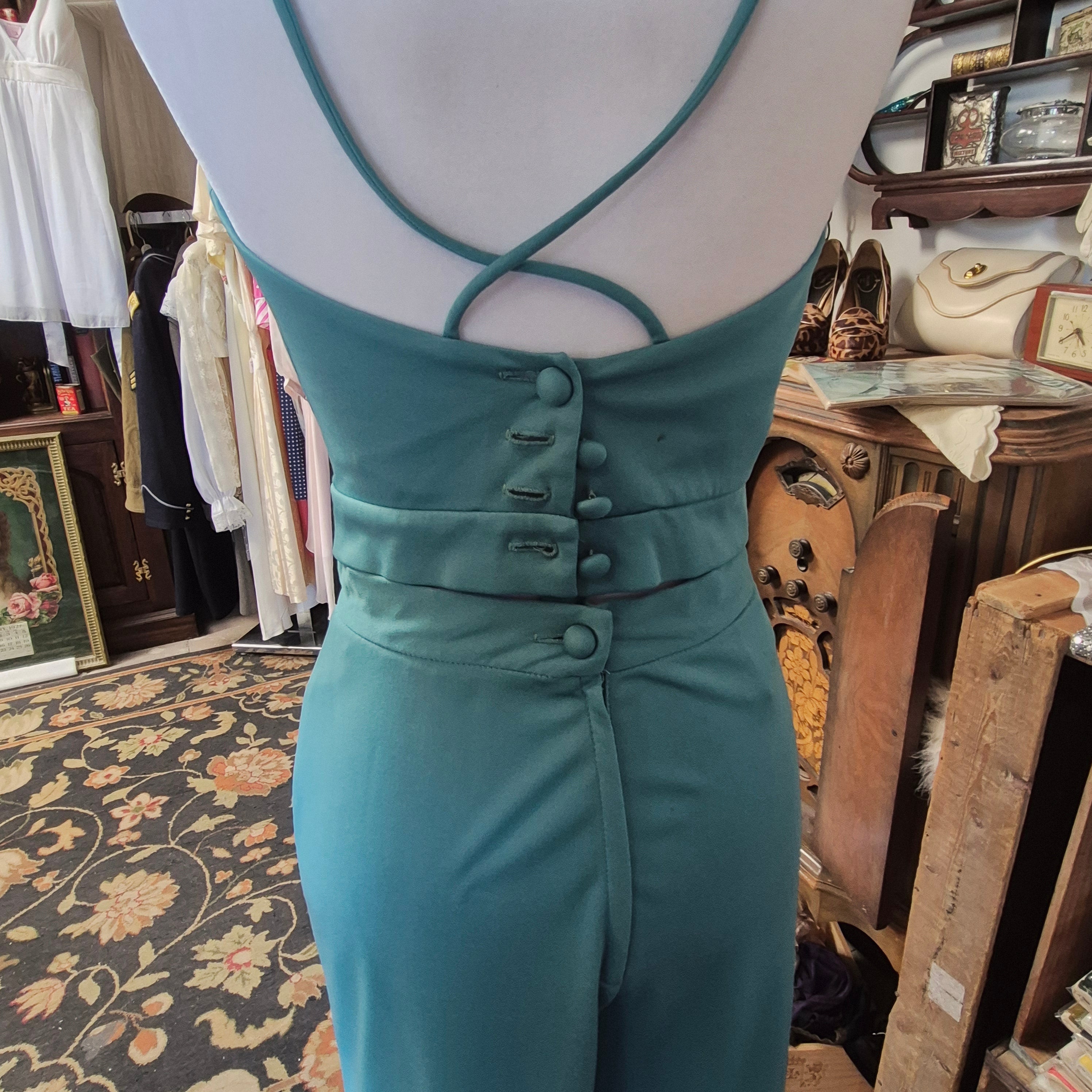1970s Joseph Magnin 3-Piece high-waist gaucho bottoms floral wrap top