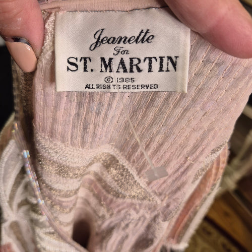 1980s St. Martin Heavily Beaded Blouse — Size Large